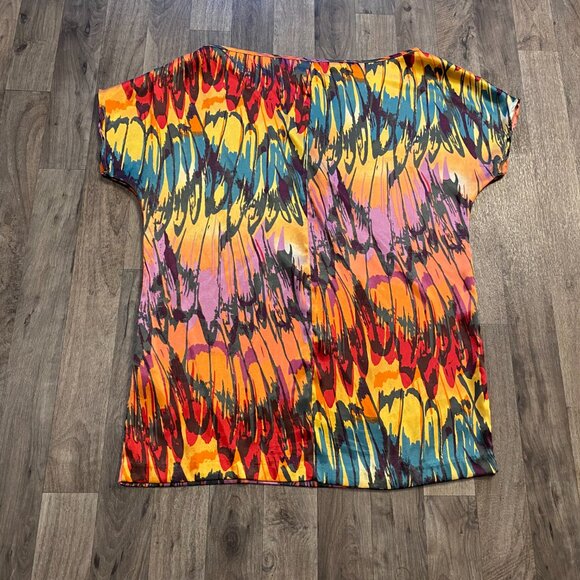 Wet Seal Rainbow Oversized Tunic Blouse Size Small - Picture 3 of 5